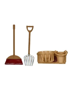 Cheval avec écurie jouet - Blanc