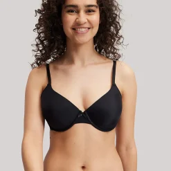 Plunge Soutien-gorge padd� - Noir